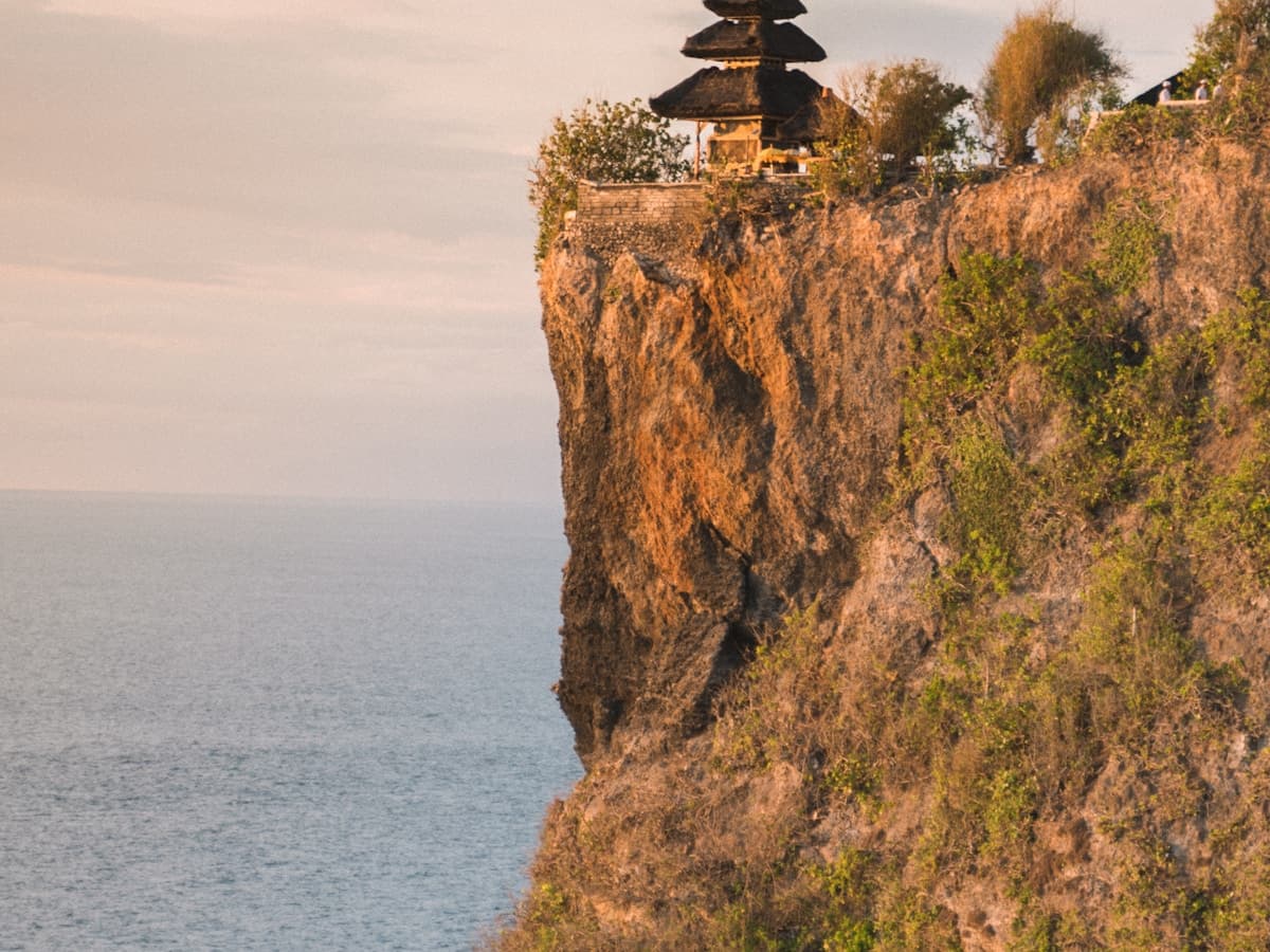 Bali Uluwatu — clifftop temple Pura Luhur Uluwatu above the Indian Ocean