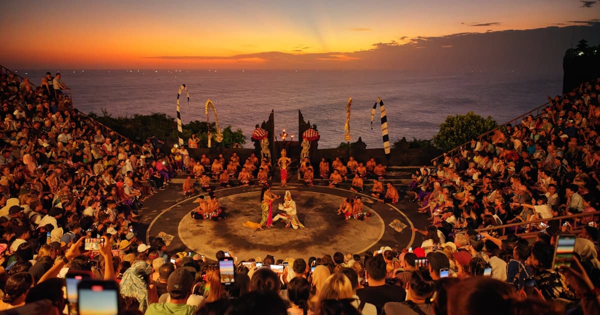 Bali — Kecak fire dance performance at Uluwatu Temple